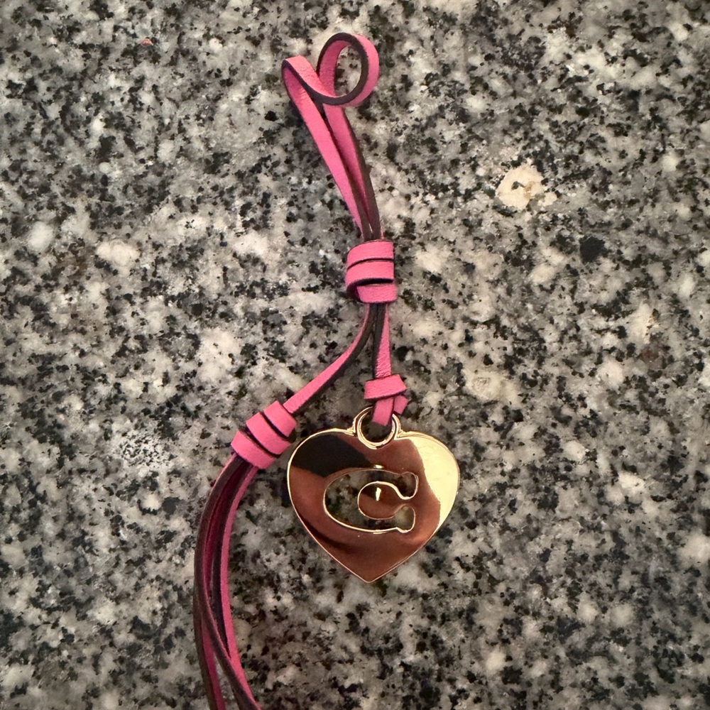Coach bag charm